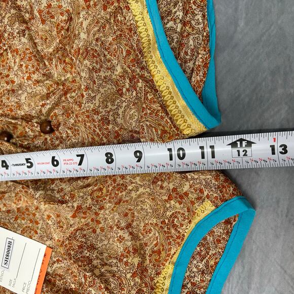 NEW Mini Shorts XXS or Youth Sustainable Fashion Junglee Billee Brand Paisley - Picture 8 of 8